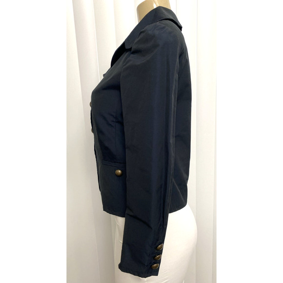 Love Moschino Cheap Chic Jacket Blazer Navy Black Lightweight Brass Button 8 M - Picture 4 of 7